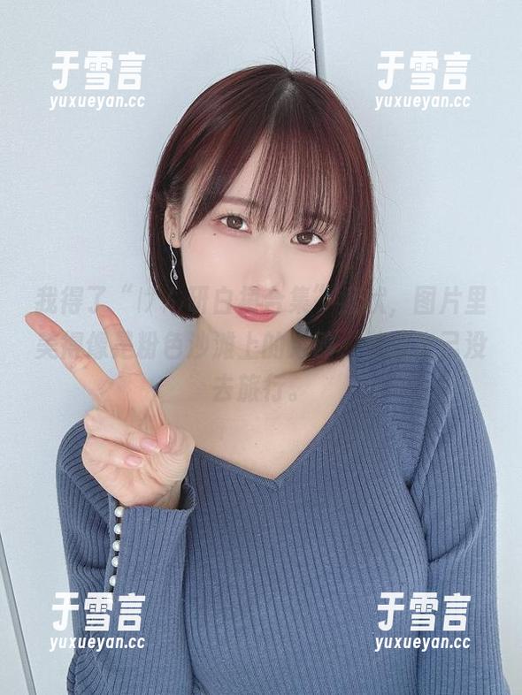 我得了“けん研白裙合集”症状，图片里美得像是粉色沙滩上的海鸥，遗憾自己没去旅行。